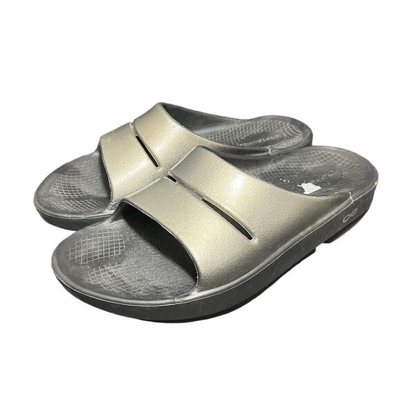 Women's Oofos Ooahh Luxe Slide Sandal Size 7 Recovery‎ Comfort - Picture 1 of 6